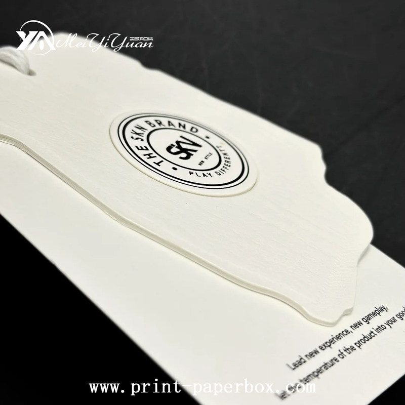 Simple Milky White Special-shaped Tag