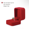 Luxury red flannel jewelry box