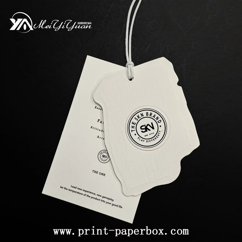 Simple Milky White Special-shaped Tag