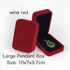 Luxury red flannel jewelry box