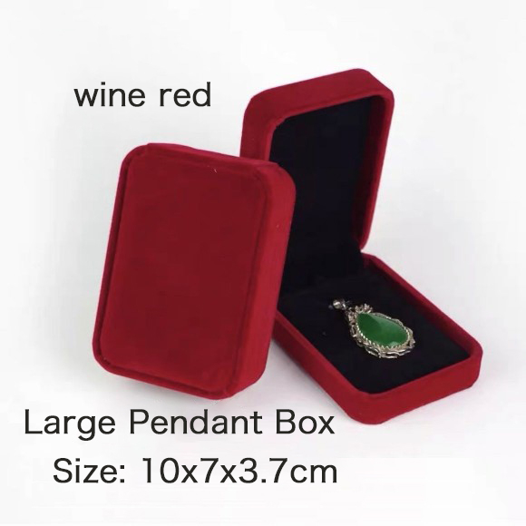 Luxury red flannel jewelry box