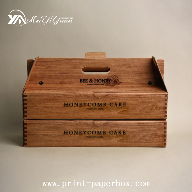 Kraft Paper Wooden Box
