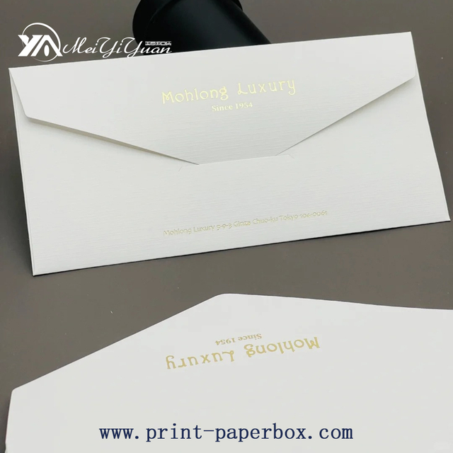 The envelope is embossed with cloth and gilded.