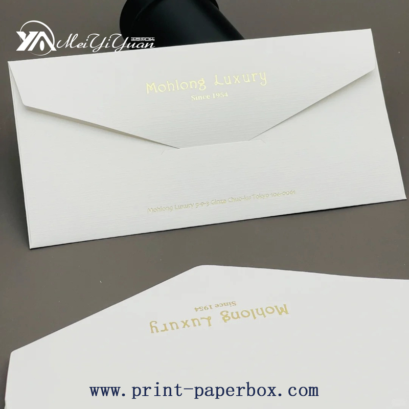 The envelope is embossed with cloth and gilded.