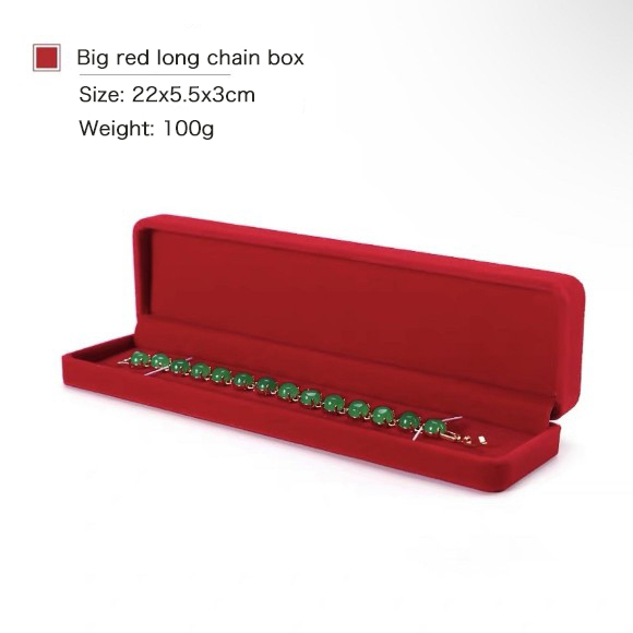 Luxury red flannel jewelry box