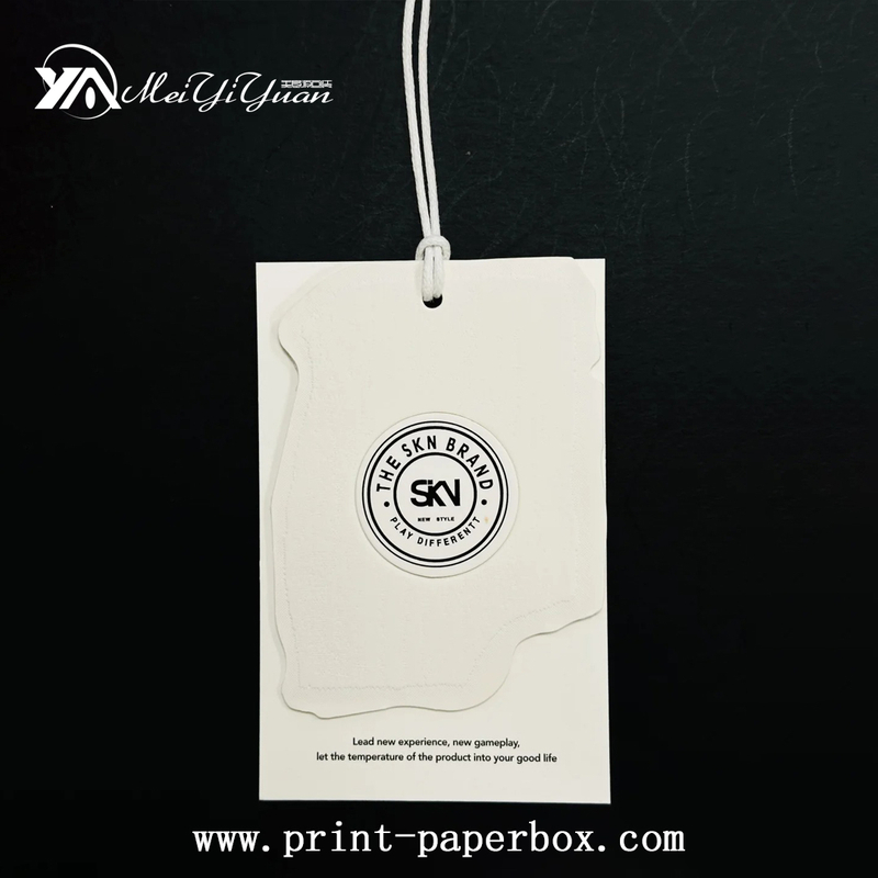 Simple Milky White Special-shaped Tag