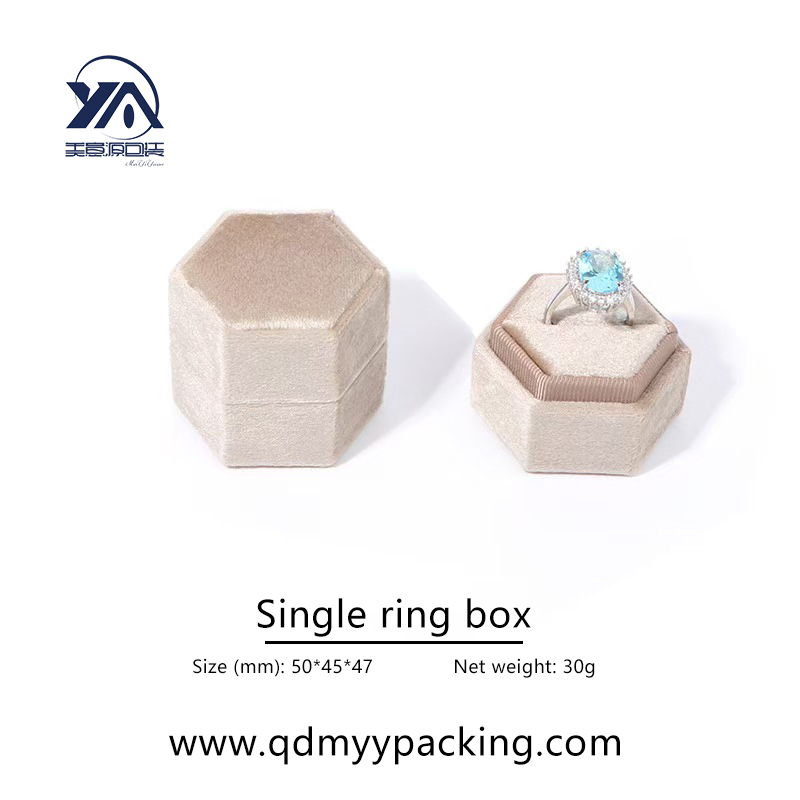 Velvet Jewelry Ring Box