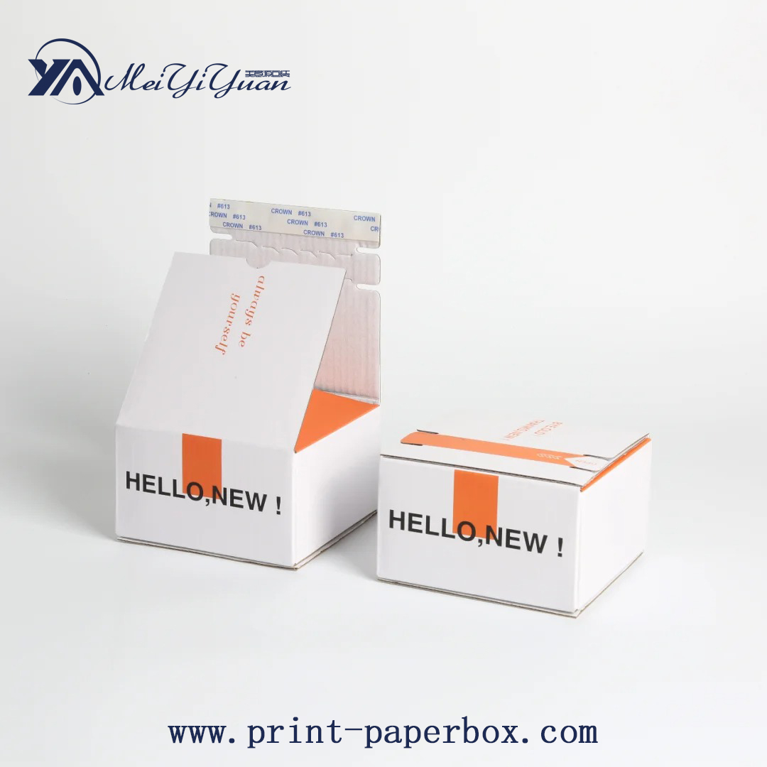 Color extra-hard corrugated zipper packaging box