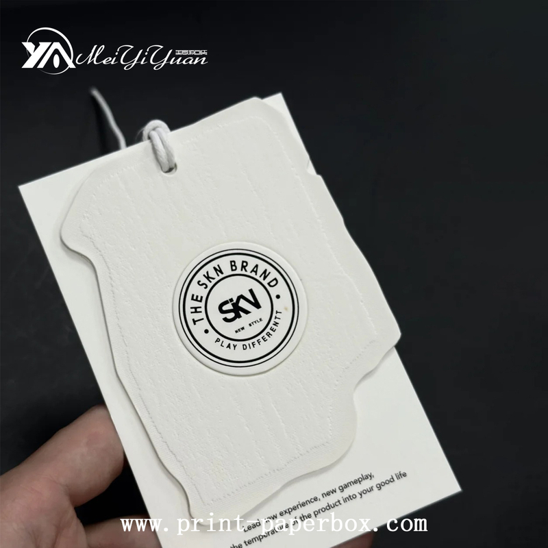 Simple Milky White Special-shaped Tag