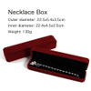 Luxury red flannel jewelry box