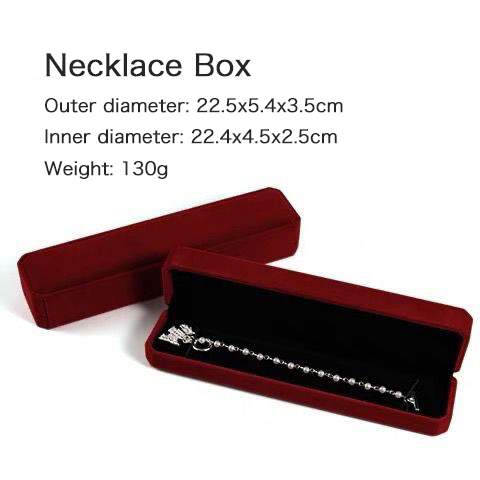 Luxury red flannel jewelry box