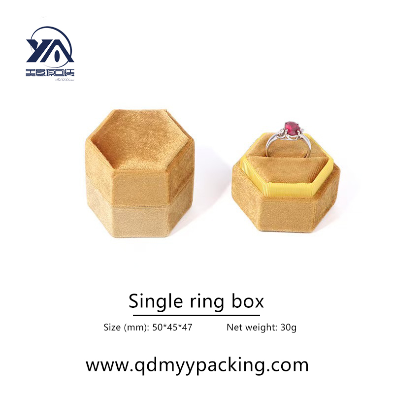 Velvet Jewelry Ring Box