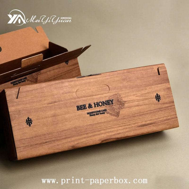 Kraft Paper Wooden Box